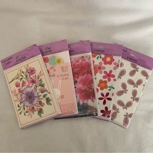 Hallmark Expressions note cards-set of 5 packs blank inside 3 1/2 x 5 1/2